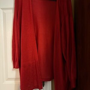 Liz Claiborne Vibrant Red Cardigan
